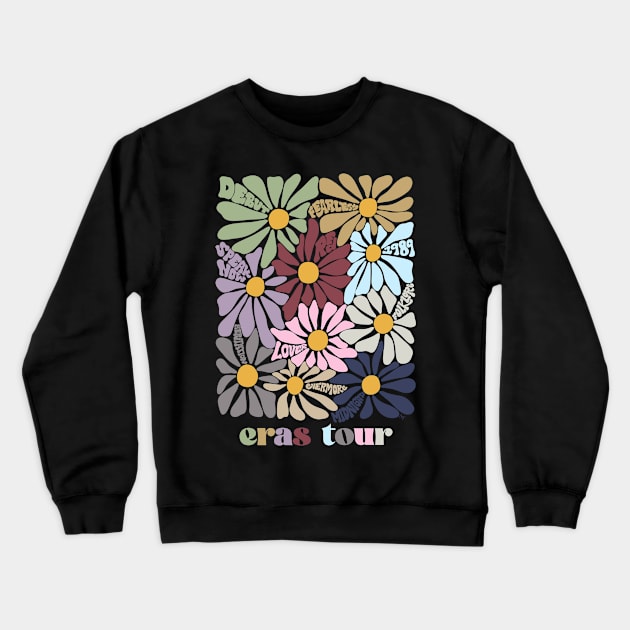 Swiftie Flowers Crewneck Sweatshirt by Taylor Thompson Art